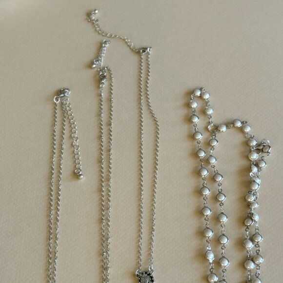 Free People Silver Layered Necklace - Picture 3 of 3